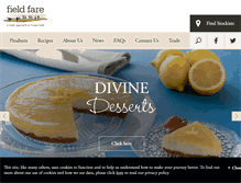 Tablet Screenshot of field-fare.com